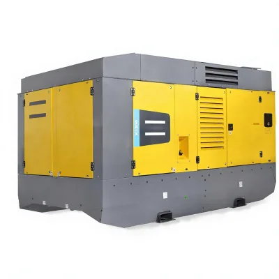 X1300 Portable Diesel Powered Screw High Pressure Lubricated Water Cooled Air Compressor for Drilling Industrial Use