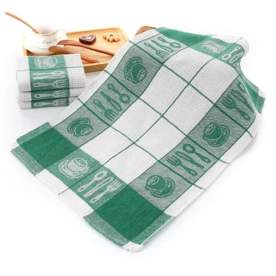 Water Absorbent Waffle Weave Cotton Kitchen Tea Towel Dish Cloths