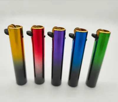 Metal Lighter Textured Desig Cigarettes Cigars Torch Smoking Use Giveaways Flint Lighter