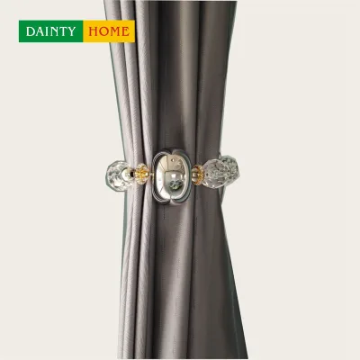 Latest Design Polyester Drapery Holdbacks Woven Window Curtain Tie Backs with Wood Stone Classic Look Top Selling