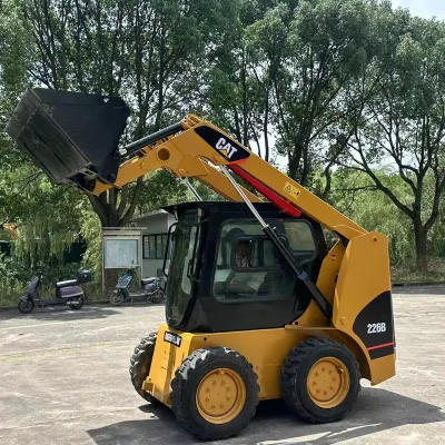 Used Caterpillar 226B Skid Steer Loader Now Available on Sale Wheel Type Manufacturer UNIQUE Long Power
