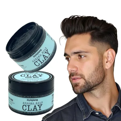 Private Label Unisex Styling Hair Wax for All Hair Types Strong Styling No Flat Hair Accept OEM ODM