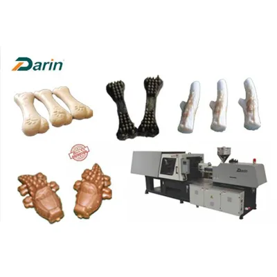 Industrial Dog Treats Machine PLC Controlled Stainless Steel 100-300kg/h Capacity Dog Twist Bone Food Making Machine