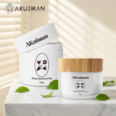 2 oz 60ml 175ml 200 ml cosmetic round airtight amber face cream body butter glass jar with metal lid