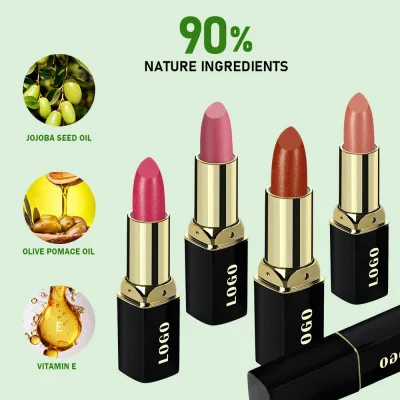 New Arrivals High Quality Lipstick Not Easy to Stick Long-lasting  Moisturizing Support Custom logo