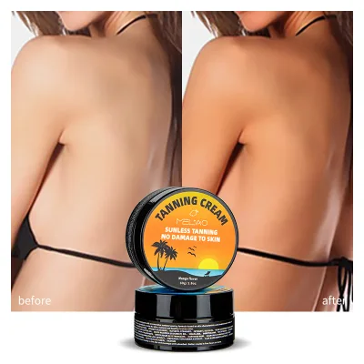 Private Label Sun Tan Lotion Sunless Tan Cream Dark Brown Tanning Cream for Body