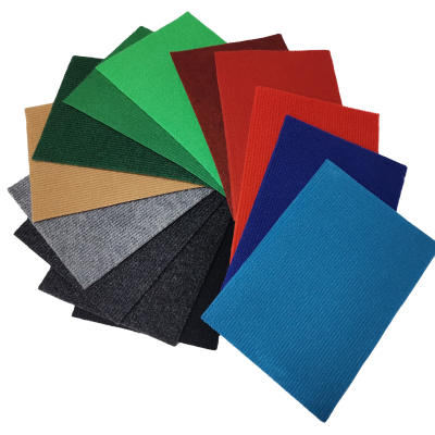 Commercial Decoration Recycling Stripe Carpet Roll Fabric Red Flame Retardant Rib Carpet Entrance to a Building for Corridor