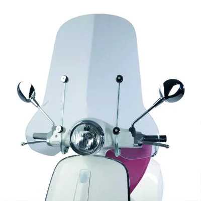 Customize Size Motorcycle Accessories Adjustable Pmma Motorcycle Windscreen Windshield for Vespa