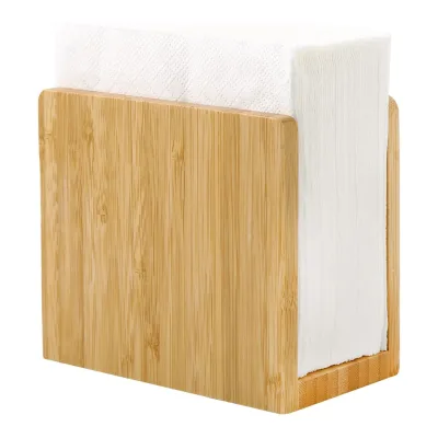 Natural Wooden Napkin Holder Bamboo Vertical Napkin holder Napkin Holder For Table, Kitchen and Countertops