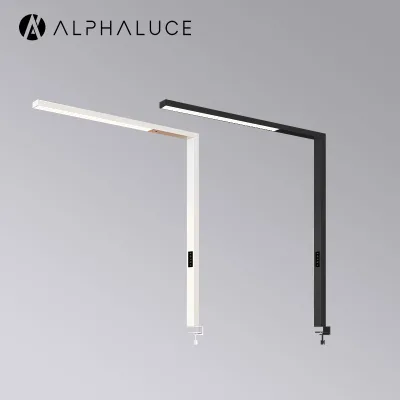 60W Desk Clamp Eye-Care Table Lamp Dual-Layer Glow Dimmable Office Desk Lamp Luxury Lights for Home Office Decorative