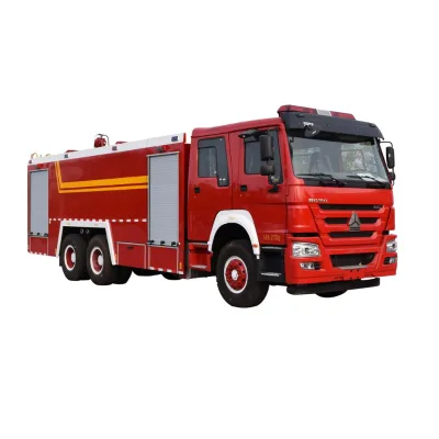 6X4 HOWO Fire Truck Light Tower 266hp EURO3 diesel Engine Trucks for Sale/fire Fighting Vehicle