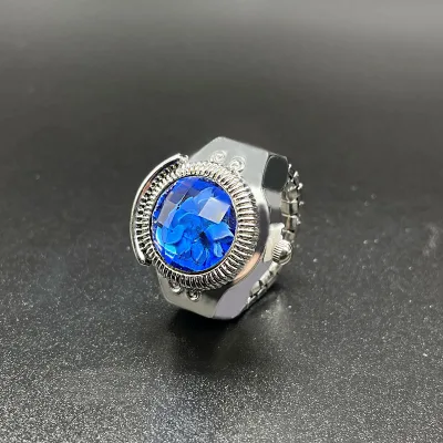 Hot Hot Selling Gemstone Ring Watch Vintage Adjustable Rhinestone Quartz Watch Ring for Women Girls