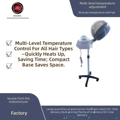 Salon-exclusive Portable Hair Steamer with Adjustable Lift Stand and Four-wheel Mobility for Hair Treatment and Perming