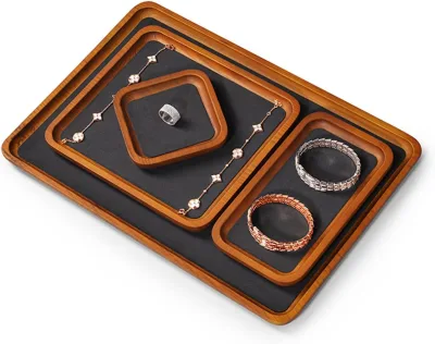 Modern Creative Wooden Jewelry Display Tray and Necklace Bracelet Sorting and Storage Drawer Tray