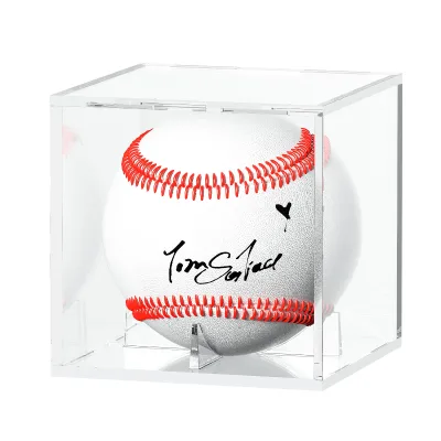 Transparent Square Baseball Display Box Baseball Display case Acrylic Baseball Collection Box Baseball Display Box