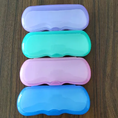 Environmentally-friendly PVC Transparent Glasses case Reading Glasses Myopia Glasses Light Pressure-resistant Hard Box Students