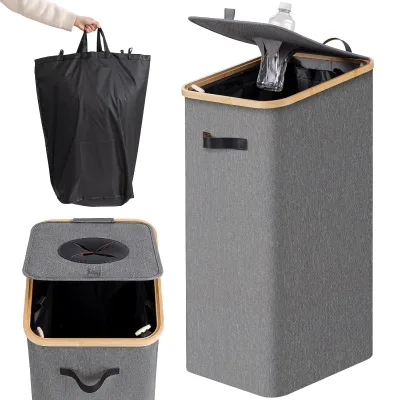 Bottle Collector with Wheels Deposit Recycled Bottle Storage Deposit Bottle Storage Basket with Lid
