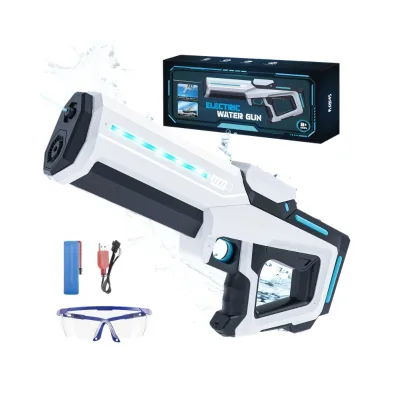 New Electric Water Gun - Automatic Multi-shot Water Absorption Pulse Large-capacity Waterproof Water Gun