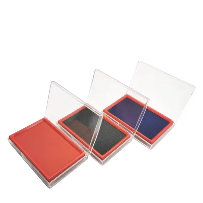 Fingerprinting Pad Plastic Office Paper Custom Quick Drying Ink Pad for Seal Stamp