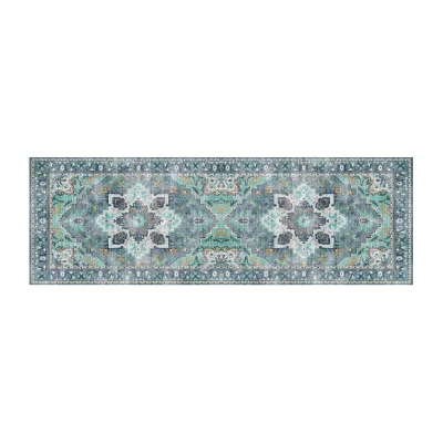 Retro Runner Rugs Durable Hallway Runner Rugs 2x6 Non Slip Vintage Machine Washable Corridor Carpet