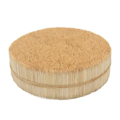 Low MOQ Low Price Single & Double Points Bamboo Toothpick Wood Toothpicks Diameter 2.0 Bulk Packing