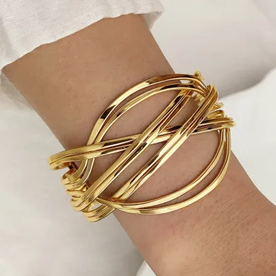 Fancy Day Classic Style Gold Color Constellation Pattern Alloy Unisex Charm Bracelet Fashion Jewelry for Anniversary