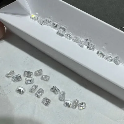 Wholesale IGI Certified Lab Grown Diamonds Radiant Cut Small Size Melee Loose Stones for Jewelry Making