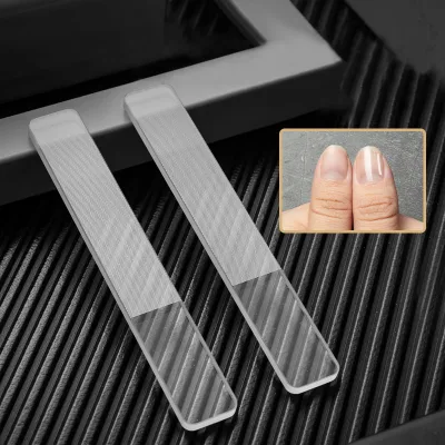 Custom Washablsocket Connectors File Nail Art Tools Crystal Display Sponge Nanoblock Nano Glass Foot Nail File