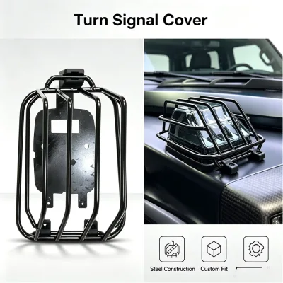 Stainless Steel Iron Shield Front Turning Light Protective Frame Cover Auto Exterior Accessories for G Class W463 G350 G63 G65