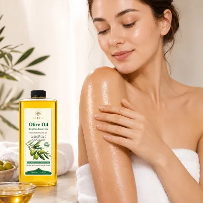 HEXFLU1000ml Refreshing Moisturizing Hydrating Olive & Camellia Spa Massage Oil for All Skin Types