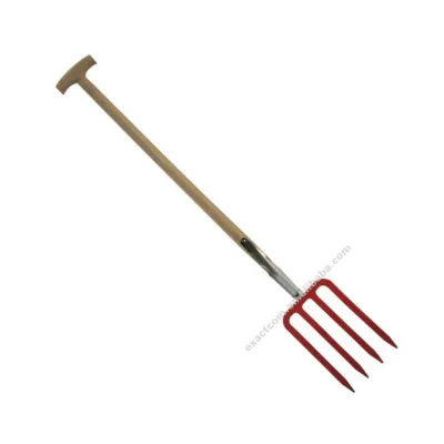 Forged Spade Fork With Wooden Handle