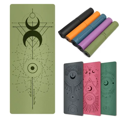 Home Use Pilates Yoga Mat PU Rubber  OEM Yoga Mat Floor Mat for Exercise