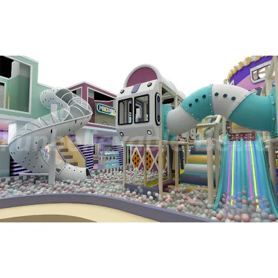 Bettaplay 680 SQM Macaron Soft-Color Multi-Interactive Indoor Trampoline Playground Commercial Adult Indoor Trampoline Park Area