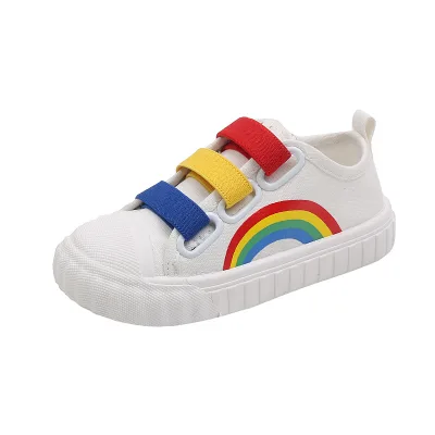 Hot selling Spring Tennis Shoes Easy Wear and Take Off Canvas Shoes Kids Breathable Canvas Shoes