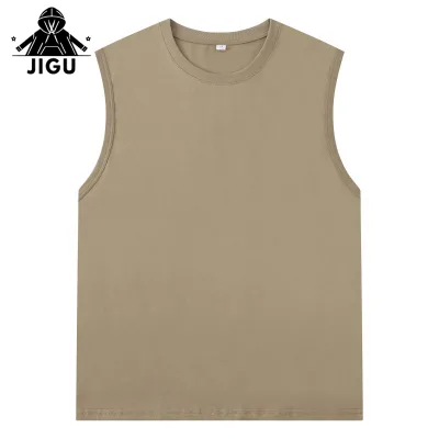 Wholesale Breathable 180g Cotton Sleeveless Vest High Quality Sporty Design for Men and Women Custom Logo Red Main Line