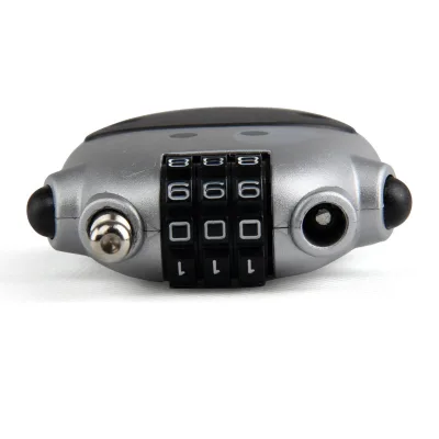 Hot Sale Portable Retractable Cow Shaped Motorcycle Lock Anti-Cut & Anti-Theft Wire Helmet Password