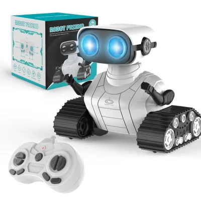 2.4g Rechargeable Rc Robots Toys Remote Control Toy With Music and Led Eyes for Kids Rc Toys Manufacturer Rc Robots