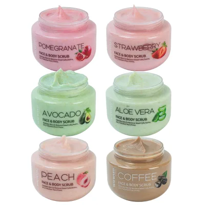 Wholesale 250g Body Skin Care Deep Cleaning Exfoliate Remove Dead Skin Shea Sugar Scrub