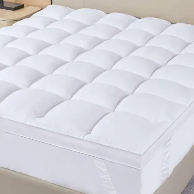 Hotel Folding Mattress Topper Portable Guest Bed Twin Sized Feather Mattress Topper