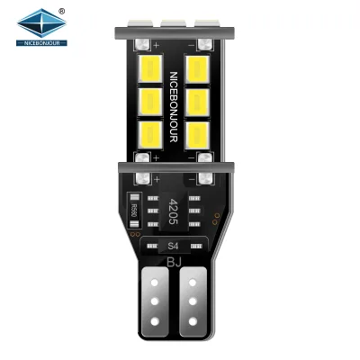 Auto Lighting Systems New CE Certified Led 4.32W Reverse Brake Lights 2835 15SMD T15 Car Bulb White 360 Beam Thick PCB Board