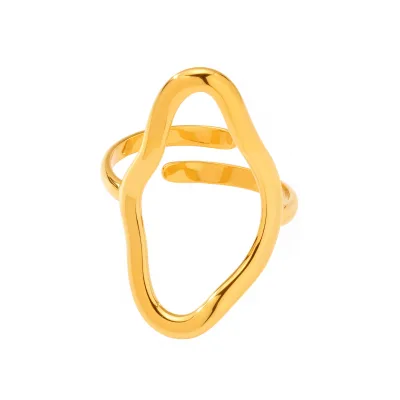 Minimalist Hollow-Out Ring for Women