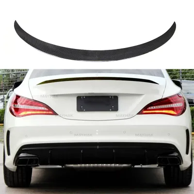 Wholesale Car Accessories Carbon Fiber Car Rear Trunk Spoiler Tail Boot Wing for Mercedes Benz C117 CLA