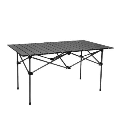 Yutang Hot SallerOutdoor Portable Foldable Metal Egg Roll Table Multifunctional Picnic BBQ Table for Camping
