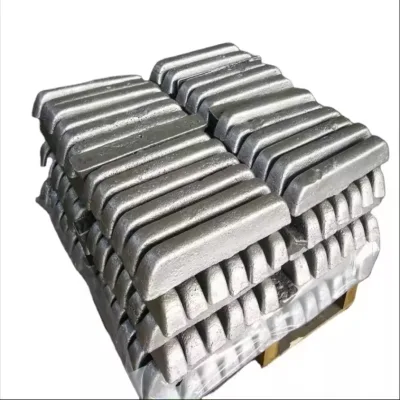 Lead Ingots 99.99% Purity HST Brand Square Shape Sb Alloy Production Factory