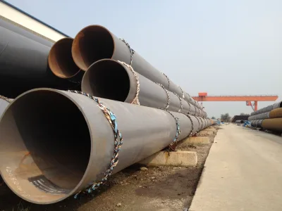 Steel Pipe Piles ASTM A252 Grade 2 Spiral Type SSAW Steel Pipe with PE Polyethylene Coating Spiral Steel Pipes