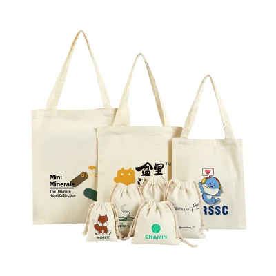 Fashion Eco Friendly Shopping Women's Tote Bag Canvas Tote Bag With Pocket Custom Printed Logo Pattern