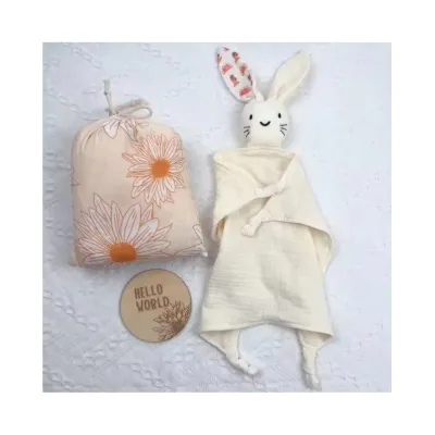CHEER Newborn Gift Box Organic Baby Gift Set Muslin Cotton Blanket Teething Baby Bib Rattle Milestone Wooden Baby Gift Set