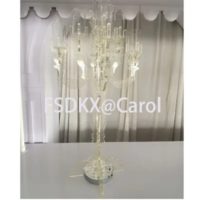Modern Design Acrylic Candelabra Centerpiece Wedding Candle Holder Candelabra