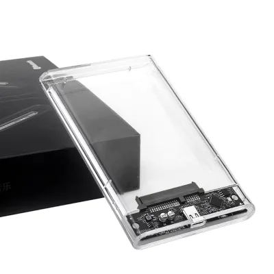 2.5 Inch SATA Case Serial Port USB3.1 Type-C Interface Hard PC Transparent Notebook Used for Desktop-External Hard Disk Box