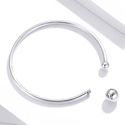 Fine Jewelry Accessories Women S925 Sterling Silver Beads Adjustable Stretch Personalized Bracelet Custom 14k Gold Pla